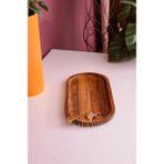 Miarik Design Ginko Cicek Detaylı Ahşap Sunum ve Peynir Tabağı