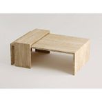 MIARIK DESIGN Kenyon -Traverten Düz Tabla Orta Sehpa