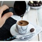Miarik Design Leylak Mermer Espresso Kahve ve Türk Kahvesi Fincanı