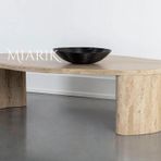 Miarik Design Mermer Traverten Rozy Orta Sehpa