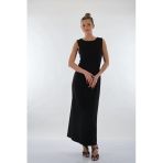 Miaruj Minimalist Kolsuz Maxi Elbise - Günlük & Özel Gün
