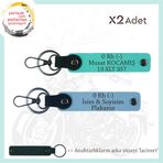 MiaWiki 0 Kan Grubu Motosiklet Anahtarlık İkili Set, Standart, MH-KAN-MT-10570x2, Gök Mavi-Turkuaz-lacivert, üniseks-yetişkin