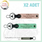 MiaWiki 0- Kan Grubu Motosiklet Anahtarlık, Standart, MH-KAN-MT-11279x2, Yavruağzı-Yeşil-gri, üniseks-yetişkin