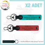MiaWiki 0- Kan Grubu Yazılı Motorcu Anahtarlık, Standart, MH-KAN-MT-10952x2, Nar Çiçeği-Koyu Turkuaz-lacivert, üniseks-yetişkin