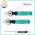 MiaWiki 0 Rh (-) Kan Grubu Motor Plaka Anahtarlık, Standart, MH-KAN-MT-11185x2, Turkuaz-gri, üniseks-yetişkin