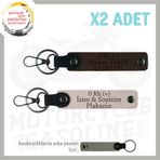 MiaWiki 0 Rh (+) Kan Grubu Motosiklet Anahtarlık, Standart, MH-KAN-MT-10066x2, Pudra-Koyu Kahve-gri, üniseks-yetişkin