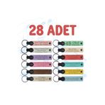 MiaWiki 28'li Kişiselleştirilebilir Deri Anahtarlık, Standart, MH-KAN8712X28, üniseks-yetişkin