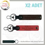 MiaWiki 2li Anahtarlık Motor Severlere Özel İsim Plaka, Standart, MH-KAN-MT-8947x2, Nar Çiçeği-Koyu Kahve-lacivert, üniseks-yetişkin
