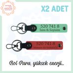 MiaWiki 520 741 8 Sayısıyla Denge Huzur Anahtarlığı, Standart, MH-KAN5113x2, Nar Çiçeği-Açık Yeşil, üniseks-yetişkin