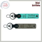 MiaWiki 61 Temalı Hatıralık Deri Anahtarlık Takımı, Standart, MH-KAN-61-396x2, turkuaz-kül gri, üniseks-yetişkin
