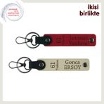 MiaWiki 61 Trabzon Desenli Anahtarlık 2'li Set, Standart, MH-KAN-61-277x2, kırmızı-sütlü kahve, üniseks-yetişkin