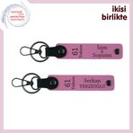 MiaWiki 61 Trabzon Temalı Anahtarlık Pembe Set, Standart, MH-KAN-61-328x2, pembe-pembe, üniseks-yetişkin