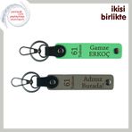 MiaWiki 61 Trabzon Temalı Anahtarlık Takımı, Standart, MH-KAN-61-180x2, fıstık yeşil-kül gri, üniseks-yetişkin