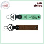 MiaWiki 61 Trabzon Temalı Deri Anahtarlık Set, Standart, MH-KAN-61-118x2, açık yeşil-açık kahve, üniseks-yetişkin