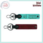 MiaWiki 61 Trabzon Yazılı Deri Anahtarlık Seti, Standart, MH-KAN-61-391x2, turkuaz-bordo, üniseks-yetişkin