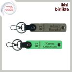 MiaWiki 61 Trabzon Yazılı Deri Anahtarlık, Standart, MH-KAN-61-248x2, kül gri-fıstık yeşil, üniseks-yetişkin