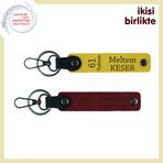 MiaWiki 61 Trabzon Yazılı Deri Anahtarlık Takımı, Standart, MH-KAN-61-355x2, sarı-bordo, üniseks-yetişkin