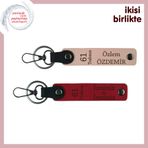 MiaWiki 61 Trabzon Yazılı Deri Anahtarlık x2'li Hediye, Standart, MH-KAN-61-415x2, yavru ağzı-kırmızı, üniseks-yetişkin