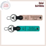 MiaWiki 61 Trabzon Yazılı Kişisel Deri Anahtarlık, Standart, MH-KAN-61-413x2, yavru ağzı-koyu turkuaz, üniseks-yetişkin