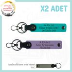 MiaWiki Acil Durum Anahtarlığı Motosiklet Severlere, Standart, MH-KAN-MT-5866x2, Mor Menekşe-Koyu Turkuaz-gri, üniseks-yetişkin