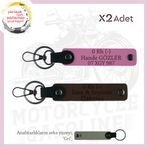 MiaWiki Acil Durum Anahtarlığı Motosiklet, Standart, MH-KAN-MT-10597x2, Koyu Kahve-Pembe-gri, üniseks-yetişkin