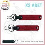 MiaWiki Acil Durum Anahtarlığı Set Motosiklet, Standart, MH-KAN-MT-7796x2, Kırmızı-lacivert, üniseks-yetişkin