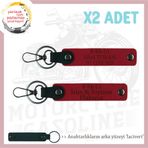 MiaWiki Acil Durum Anahtarlığı Set Motosiklet, Standart, MH-KAN-MT-8796x2, Kırmızı-lacivert, üniseks-yetişkin