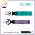 MiaWiki Acil Durum Anahtarlık Motosiklet Özel, Standart, MH-KAN-MT-6868x2, Mor Menekşe-Koyu Turkuaz-siyah, üniseks-yetişkin