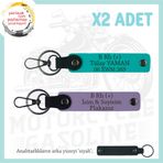 MiaWiki Acil Durum Anahtarlık Motosiklet Sevene Özel, Standart, MH-KAN-MT-7868x2, Mor Menekşe-Koyu Turkuaz-siyah, üniseks-yetişkin