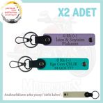 MiaWiki Acil Durum Anahtarlık Motosiklet Severlere Özel, Standart, MH-KAN-MT-9869x2, Mor Menekşe-Koyu Turkuaz-sütlü kahve, üniseks-yetişkin