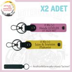 MiaWiki Acil Durum Anahtarlık Motosiklet Severlere, Standart, MH-KAN-MT-10138x2, Sarı-Pembe-lacivert, üniseks-yetişkin