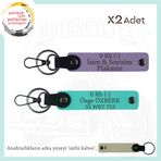 MiaWiki Acil Durum Anahtarlık Motosiklet, Standart, MH-KAN-MT-10912x2, Mor Menekşe-Turkuaz-sütlü kahve, üniseks-yetişkin
