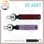 MiaWiki Armağan Motosiklet Anahtarlık 2'li Set, Standart, MH-KAN-MT-8847x2, Mor Menekşe-Bordo-siyah, üniseks-yetişkin