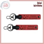 MiaWiki Ay Yıldız TC Desenli İsimli Anahtarlık, Standart, MH-KAN-32958x2, nar çiçeği-nar çiçeği, üniseks-yetişkin