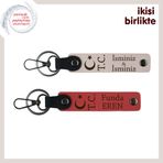 MiaWiki Ay Yıldız TC Kişiselleştirilebilir Anahtarlık, Standart, MH-KAN-32994x2, pudra-nar çiçeği, üniseks-yetişkin