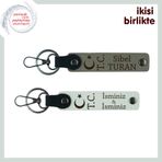 MiaWiki Ay Yıldız TC Kişiye Özel 2'li Anahtarlık, Tek Ebat, MH-KAN-32895x2, kül gri-beyaz, üniseks-yetişkin