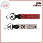 MiaWiki Ayyıldız Kurt Göktürk Temalı Anahtarlık Seti, Standart, MH-KAN-33385x2, nar çiçeği-pudra, üniseks-yetişkin
