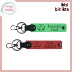 MiaWiki Ayyıldız Temalı İsimli 2'li Anahtarlık Seti, Standart, MH-KAN-32184x2, fıstık yeşil-nar çiçeği, üniseks-yetişkin