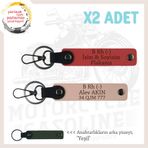 MiaWiki B Rh (-) Kan Grubu Acil Durum Anahtarlık, Tek Ebat, MH-KAN-MT-9013x2, Nar Çiçeği-Yavruağzı-yeşil, üniseks-yetişkin