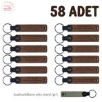 MiaWiki Bebeğin İkinci Yaş Günü Partisi Anahtarlık Seti, Standart, MH-KAN8545X58, Kahverengi & Gri, üniseks-bebek