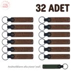 MiaWiki Bebek Mevlidi Hatırası Anahtarlık 32'li Set, Standart, MH-KAN8516X32, Kahverengi & Yeşil, üniseks-bebek