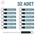 MiaWiki Bebek Mevlidi Hatırası İsim Yazılı Anahtarlık, Standart, MH-KAN8539X32, Gök Mavi & Lacivert, üniseks-bebek
