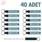 MiaWiki Bebek Mevlidi Hatırası İsim Yazılı Anahtarlık, Standart, MH-KAN8539X40, Gök Mavi & Lacivert, üniseks-bebek