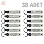 MiaWiki Bebek Mevlidi Hatırası İsim Yazılı Anahtarlık, Tek Ebat, MH-KAN8546X38, Beyaz, üniseks-bebek