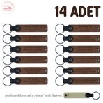 MiaWiki Bebek Ziyareti Hediyelik Anahtarlık 14'lü Set, Standart, MH-KAN8527X14, Kahverengi & Sütlü Kahve, üniseks-bebek