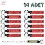 MiaWiki Bebek Ziyaretine Hediyelik Anahtarlık 14'lü Set, Standart, MH-KAN8514X14, Narçiçeği & Sütlü Kahve, üniseks-bebek