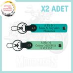 MiaWiki Biker Stiline Özel İsim Plaka Kan Grubu Yazılı, Standart, MH-KAN-MT-4384x2, Yeşil-Koyu Turkuaz, üniseks-yetişkin