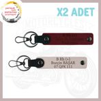 MiaWiki Biker Stiline Özel İsim Plaka Kan Grubu Yazılı, Standart, MH-KAN-MT-5336x2, Pudra-Bordo, üniseks-yetişkin