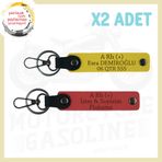 MiaWiki Bikerlar İçin İsim Plaka Kan Grubu Anahtarlık, Standart, MH-KAN-MT-4324x2, Nar Çiçeği-Sarı, üniseks-yetişkin