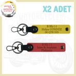 MiaWiki Bikerlar İçin İsim Plaka Kan Grubu Anahtarlık, Standart, MH-KAN-MT-5124x2, Nar Çiçeği-Sarı, üniseks-yetişkin
